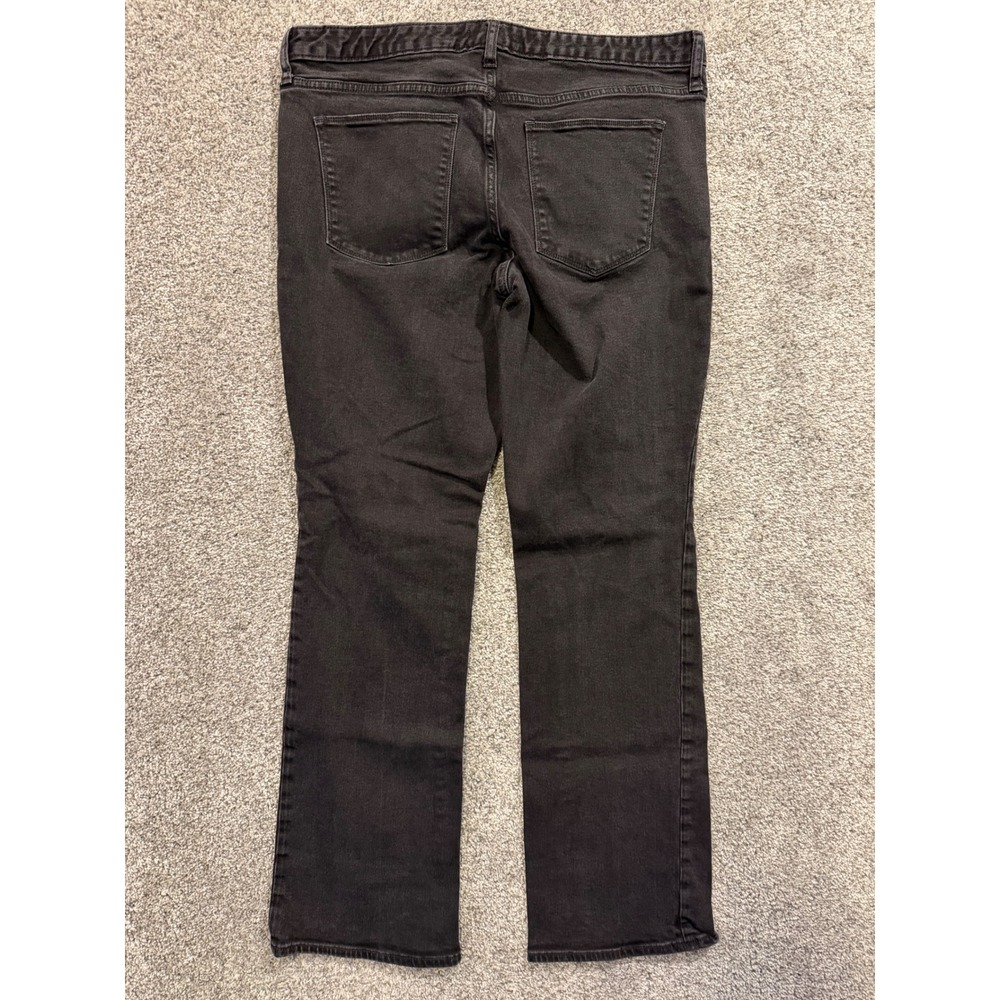 Gap Jeans Womens 33R Black Perfect Boot 1969 Mid Rise Stretch Denim Regular - Picture 2 of 9